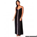 Raviya Women's Embroidered Maxi Dress Coverup Black B06XSR15G5